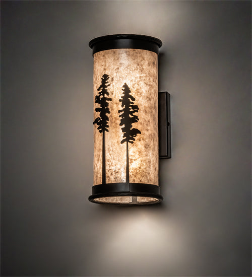 6" Wide Tall Pines Wall Sconce