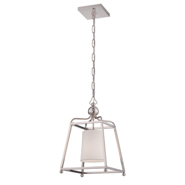 Crystorama Libby Langdon Sylvan 1 Light Polished Nickel Mini Pendant