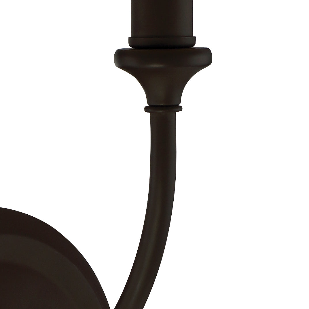 Crystorama Libby Langdon Sylvan 1 Light Black Forged Sconce