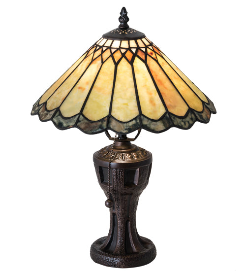 17" High Carousel Jadestone Accent Lamp