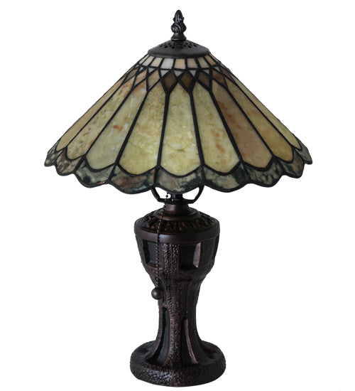 17" High Carousel Jadestone Accent Lamp