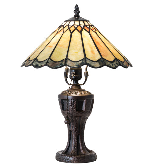 17" High Carousel Jadestone Accent Lamp