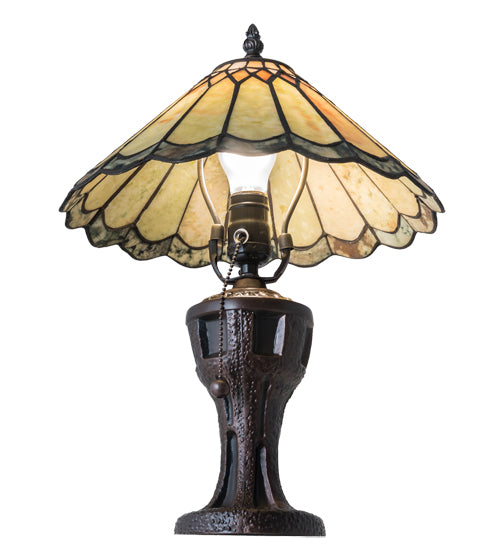 17" High Carousel Jadestone Accent Lamp