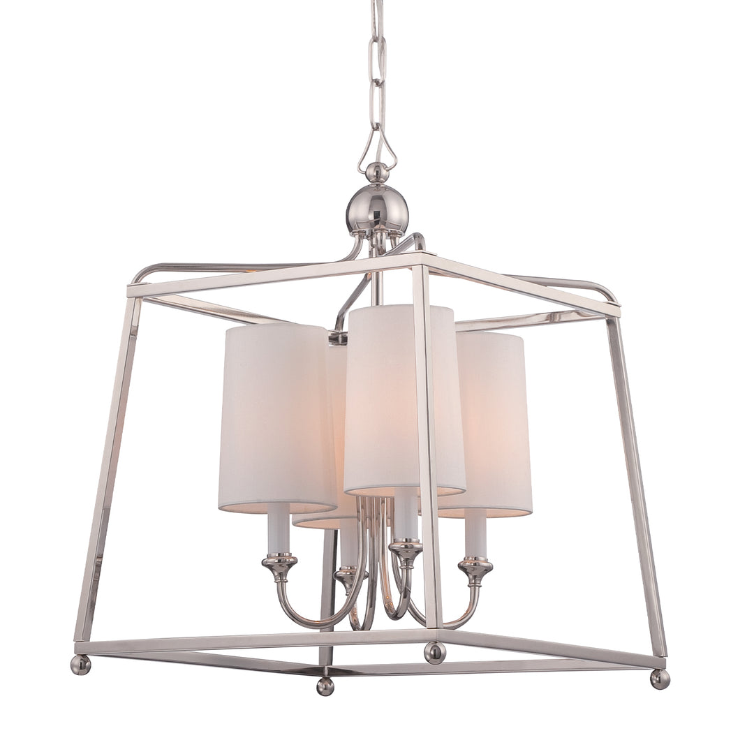 Crystorama Libby Langdon Sylvan 4 Light Black Forged Mini Chandelier