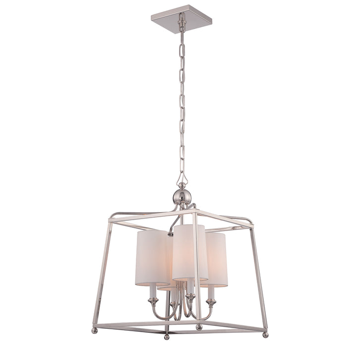 Crystorama Libby Langdon Sylvan 4 Light Black Forged Mini Chandelier