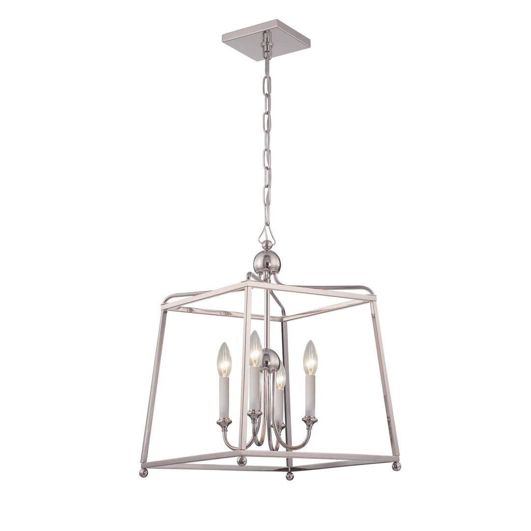 Libby Langdon Sylvan 4 Light Black Forged Mini Chandelier