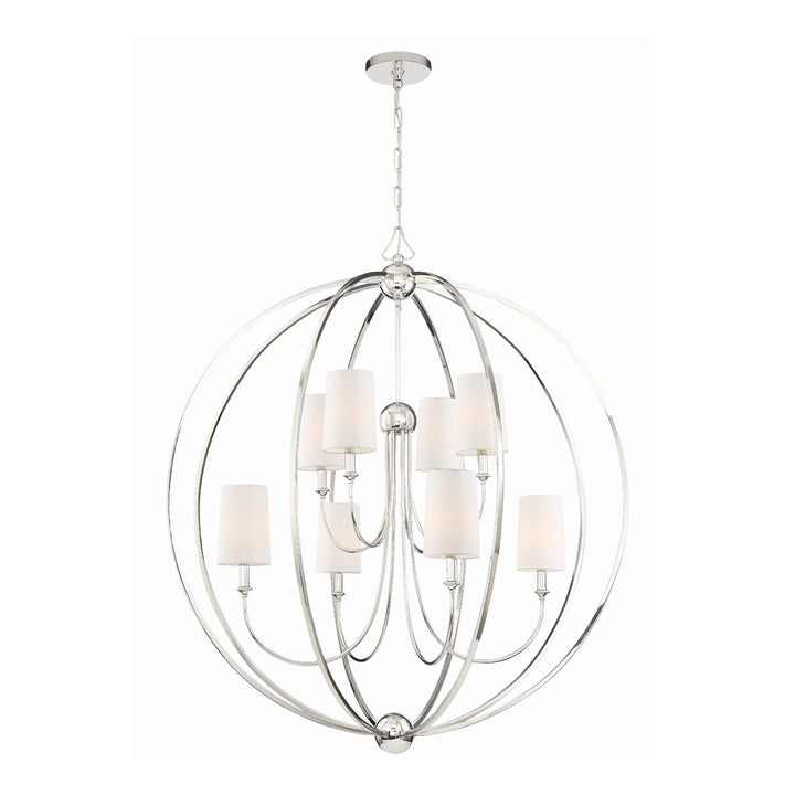 Libby Langdon Sylvan 8 Light Black Forged Chandelier