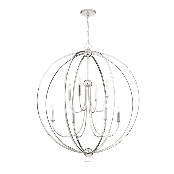 Crystorama Libby Langdon Sylvan 8 Light Black Forged Chandelier