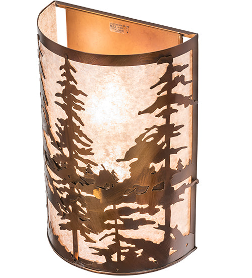 12" Wide Tall Pines Wall Sconce