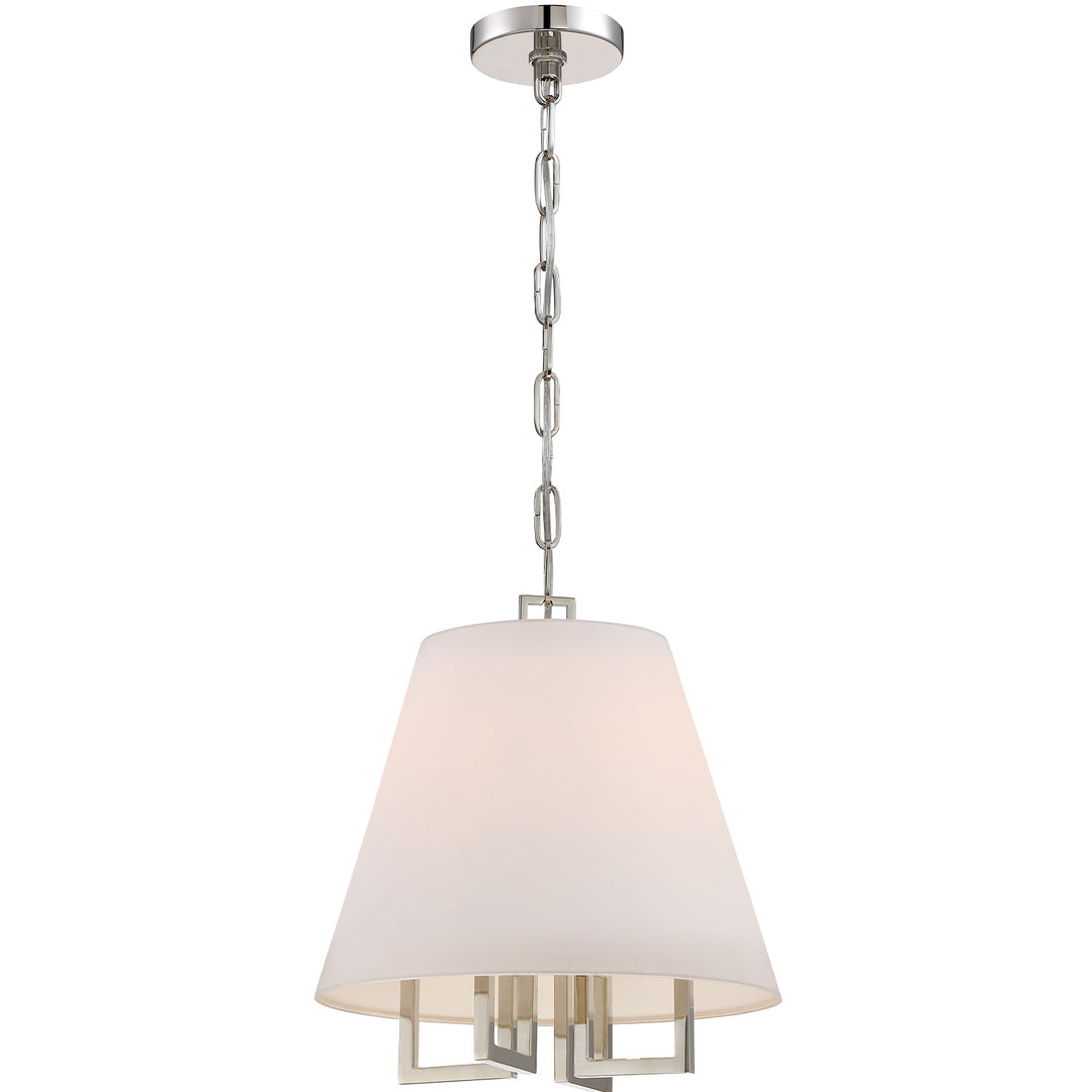 Crystorama Libby Langdon Westwood 4 Light Polished Nickel Pendant