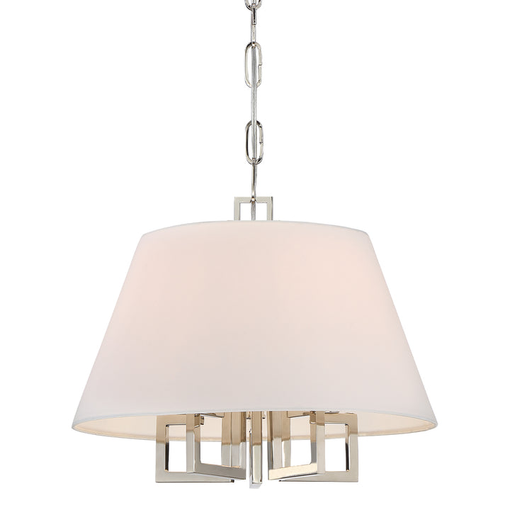 Crystorama Libby Langdon Westwood 5 Light Polished Nickel Pendant