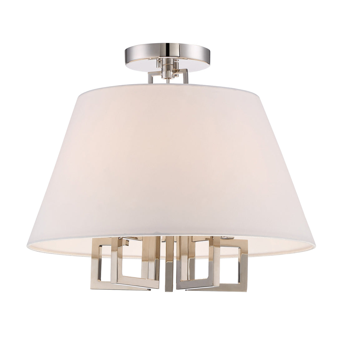 Libby Langdon Westwood 5 Light Polished Nickel Pendant