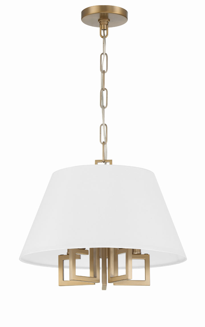 Crystorama Libby Langdon Westwood 5 Light Polished Nickel Pendant