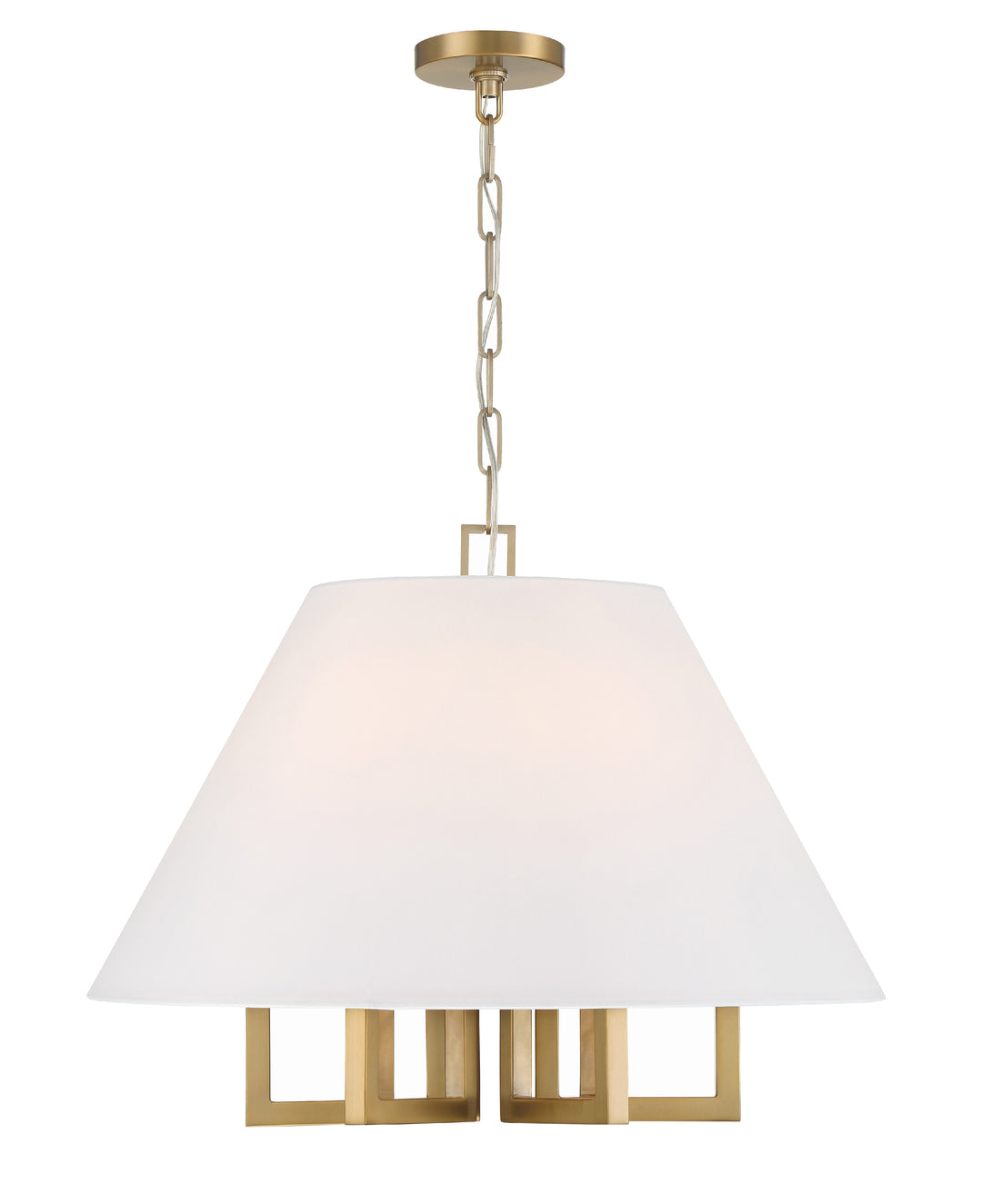 Libby Langdon Westwood 6 Light Polished Nickel Chandelier