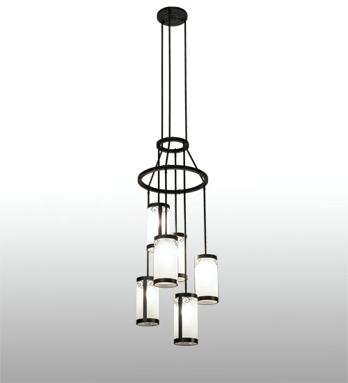 24" Wide Putrelo 6 Light Cascading Chandelier