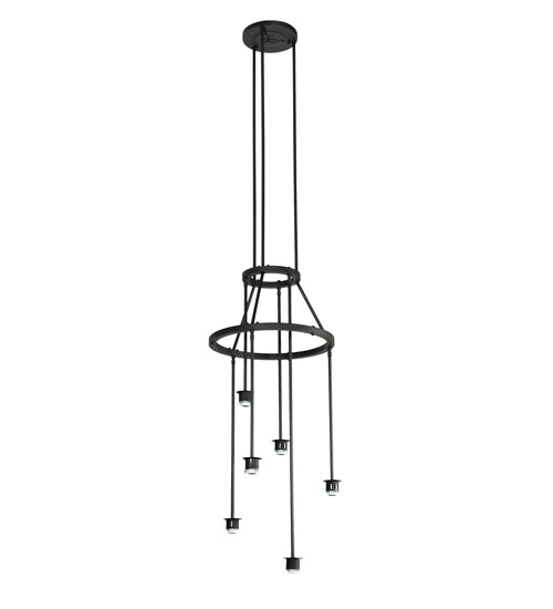 24" Wide Putrelo 6 Light Cascading Chandelier