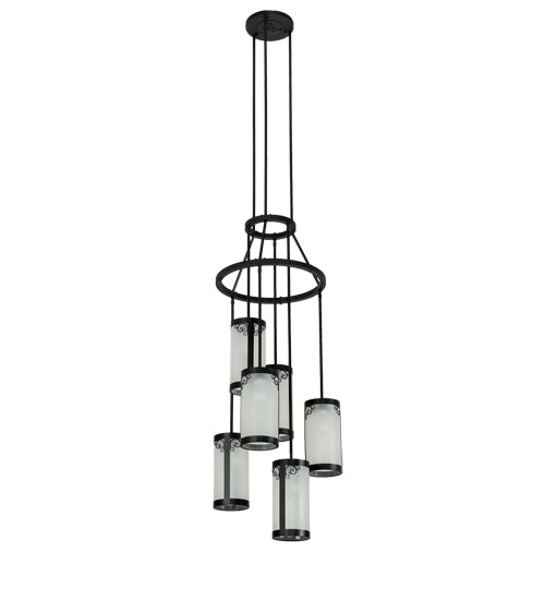 24" Wide Putrelo 6 Light Cascading Chandelier