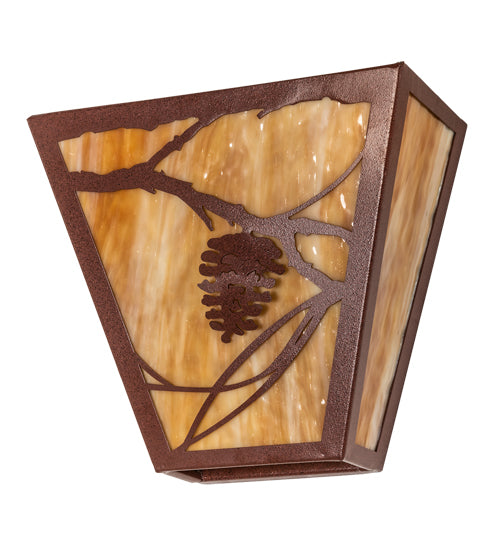 13" Wide Whispering Pines Wall Sconce