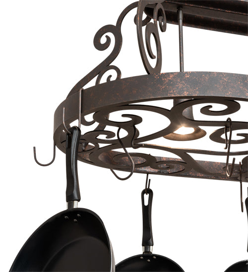 38" Long Neo 2 Light Pot Rack