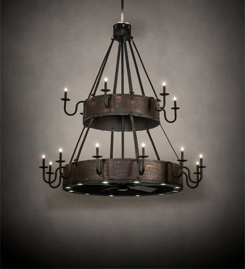 74" Wide Costello 18 Light Two Tier Chandel-Air