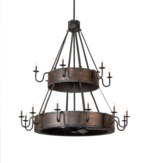 74" Wide Costello 18 Light Two Tier Chandel-Air