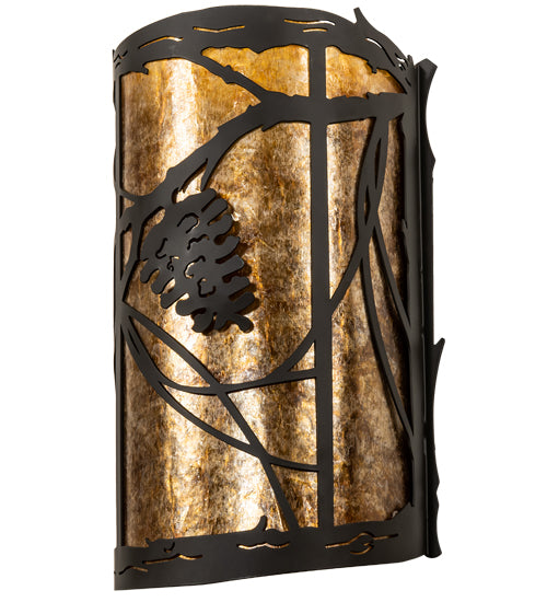 8" Wide Whispering Pines Wall Sconce