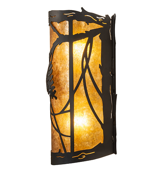 8" Wide Whispering Pines Wall Sconce