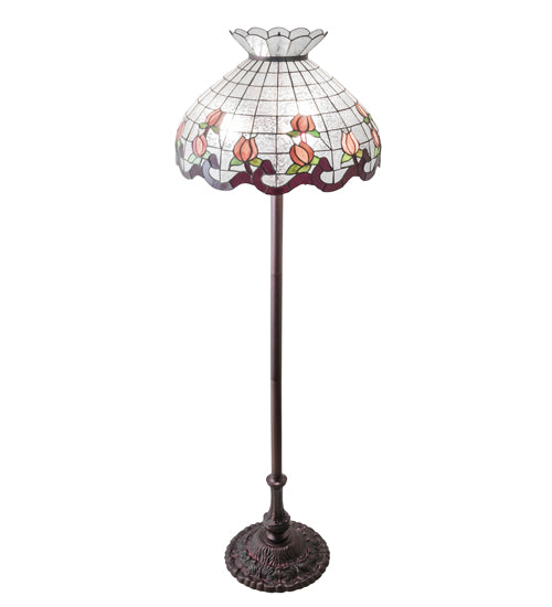 62" High Roseborder Floor Lamp