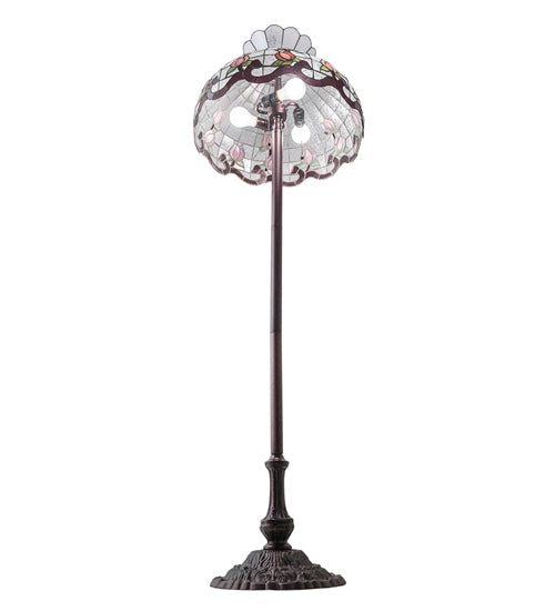 62" High Roseborder Floor Lamp