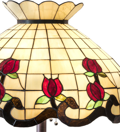 62" High Roseborder Floor Lamp