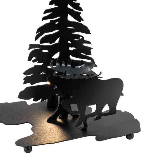 21" High Lone Moose Table Lamp