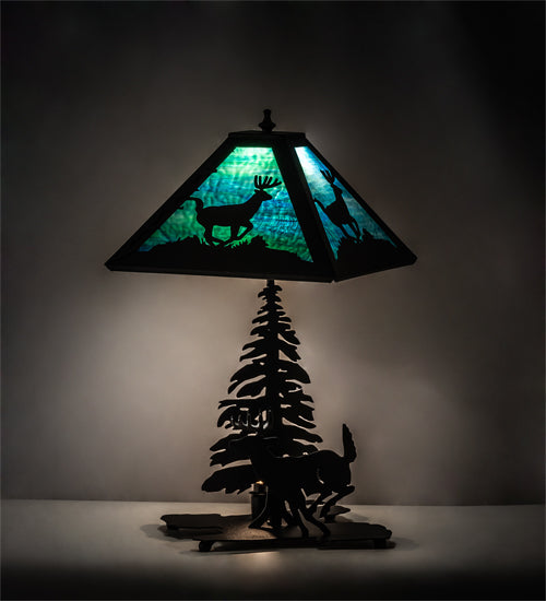 21" High Lone Deer Table Lamp