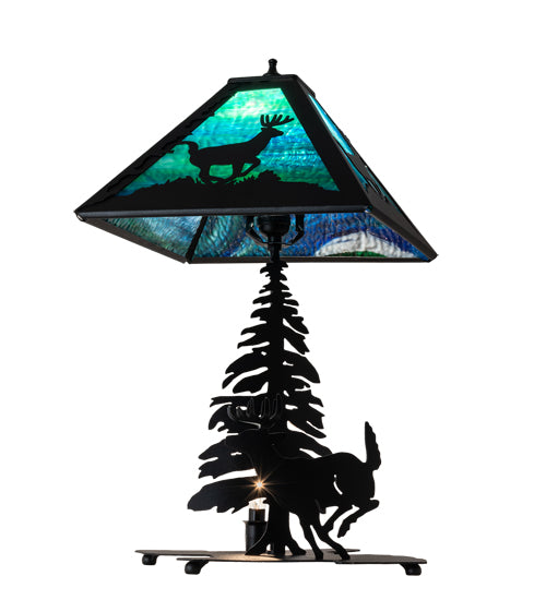 21" High Lone Deer Table Lamp