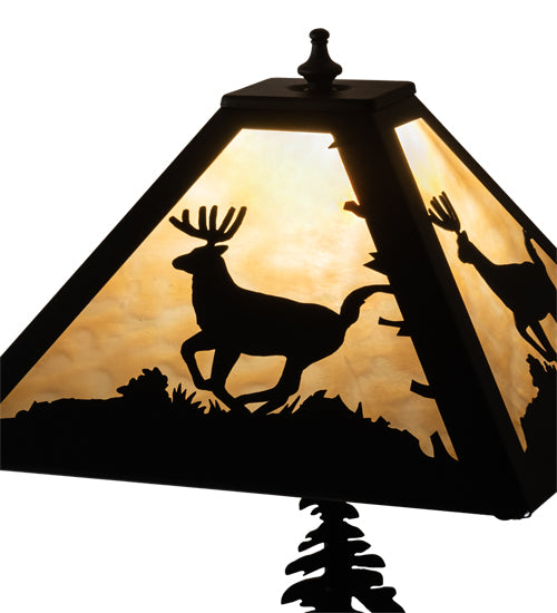 21" High Lone Deer Table Lamp