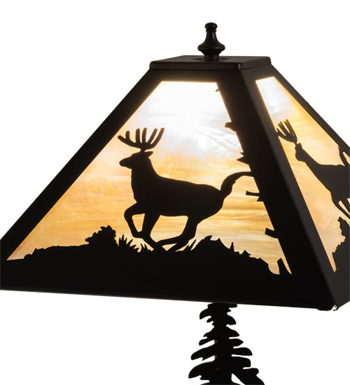 21" High Lone Deer Table Lamp