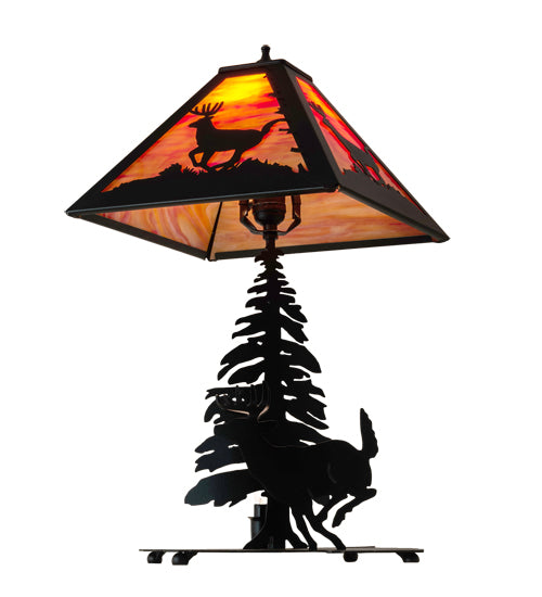 21" High Lone Deer Table Lamp