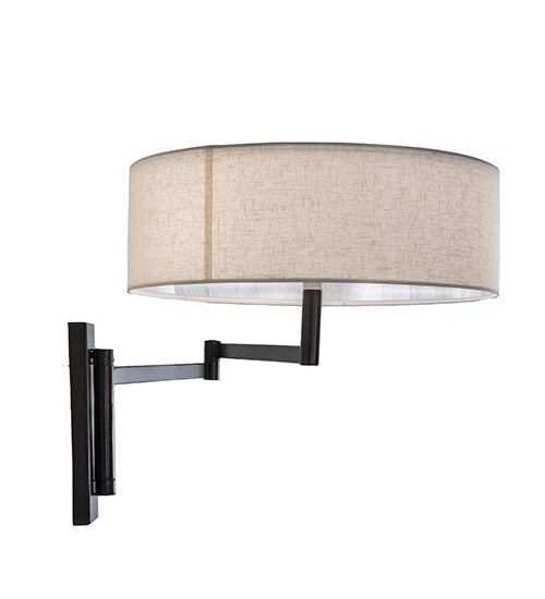 30" Wide Cilindro Textrene Wall Sconce