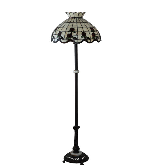 62" High Roseborder Floor Lamp