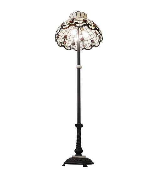 62" High Roseborder Floor Lamp