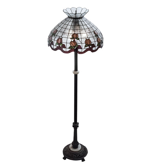 62" High Roseborder Floor Lamp