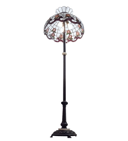 62" High Roseborder Floor Lamp