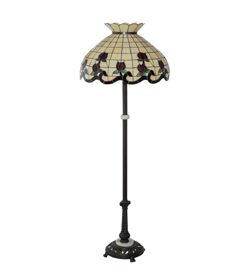 62" High Roseborder Floor Lamp