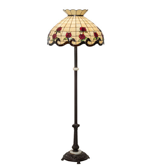 62" High Roseborder Floor Lamp