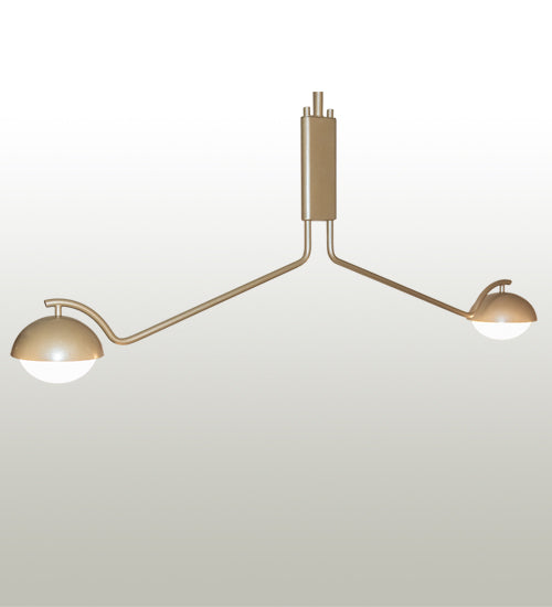 62" Long Bola Deux 2 Light Oblong Pendant