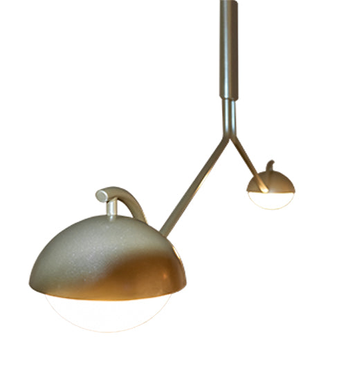 62" Long Bola Deux 2 Light Oblong Pendant