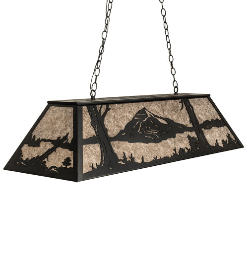 48" Long Mountain Range Oblong Pendant