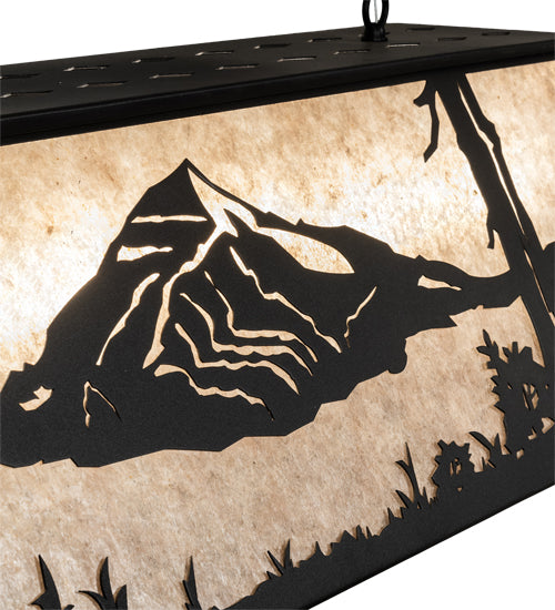 48" Long Mountain Range Oblong Pendant