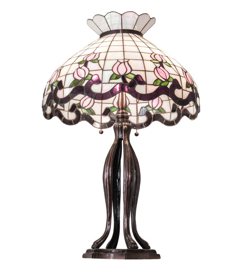 32" High Roseborder Table Lamp