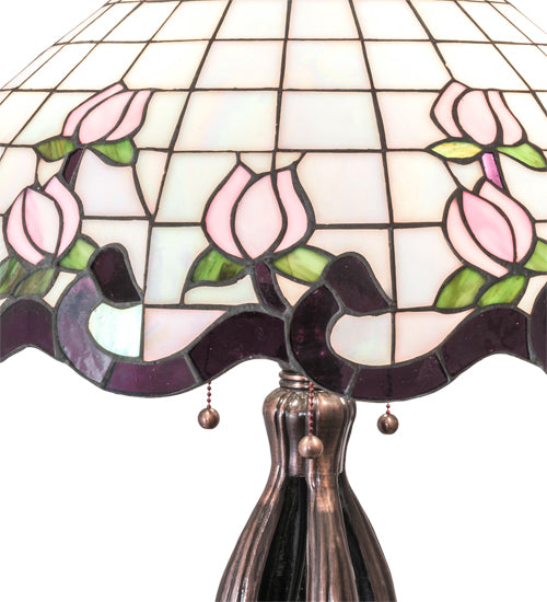 32" High Roseborder Table Lamp