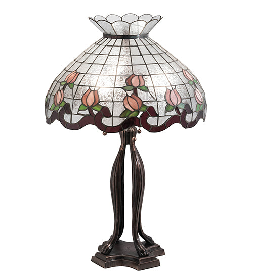 32" High Roseborder Table Lamp